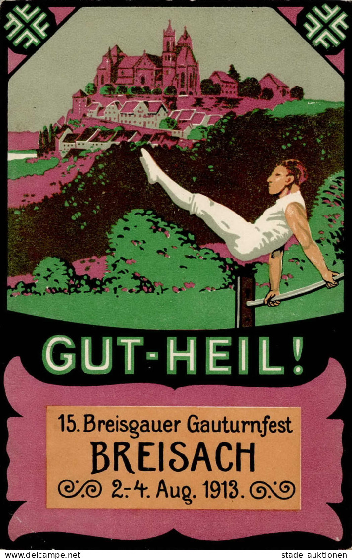 Sport Breisach 15. Gauturnfest 1913 I-II (Eckbug) - Olympic Games