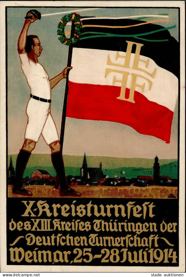 Sport Weimar Kreisturnfest 1914 I-II - Olympische Spelen