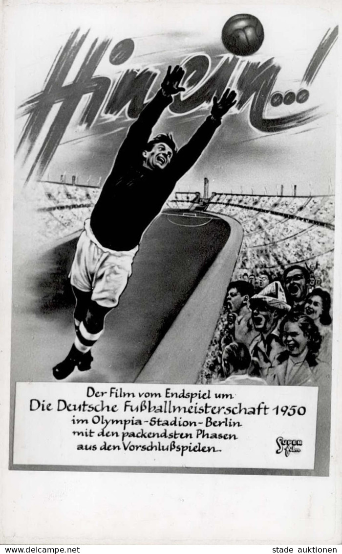 Sport Werbung Hinein Film Vom Endspiel Um Die Deutsche Fußballmannschaft 1950 I-II Publicite - Olympic Games