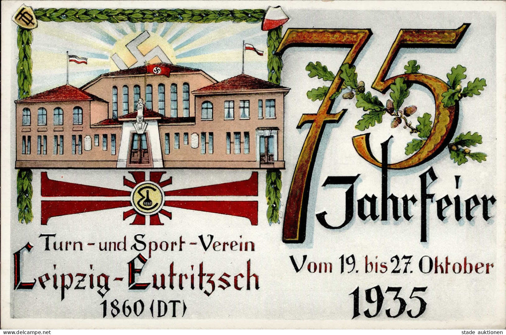 Sport Leipzig-Eutritzsch 75.Jahrfeier Des Turn U. Sport-Verein 1935 - Olympic Games