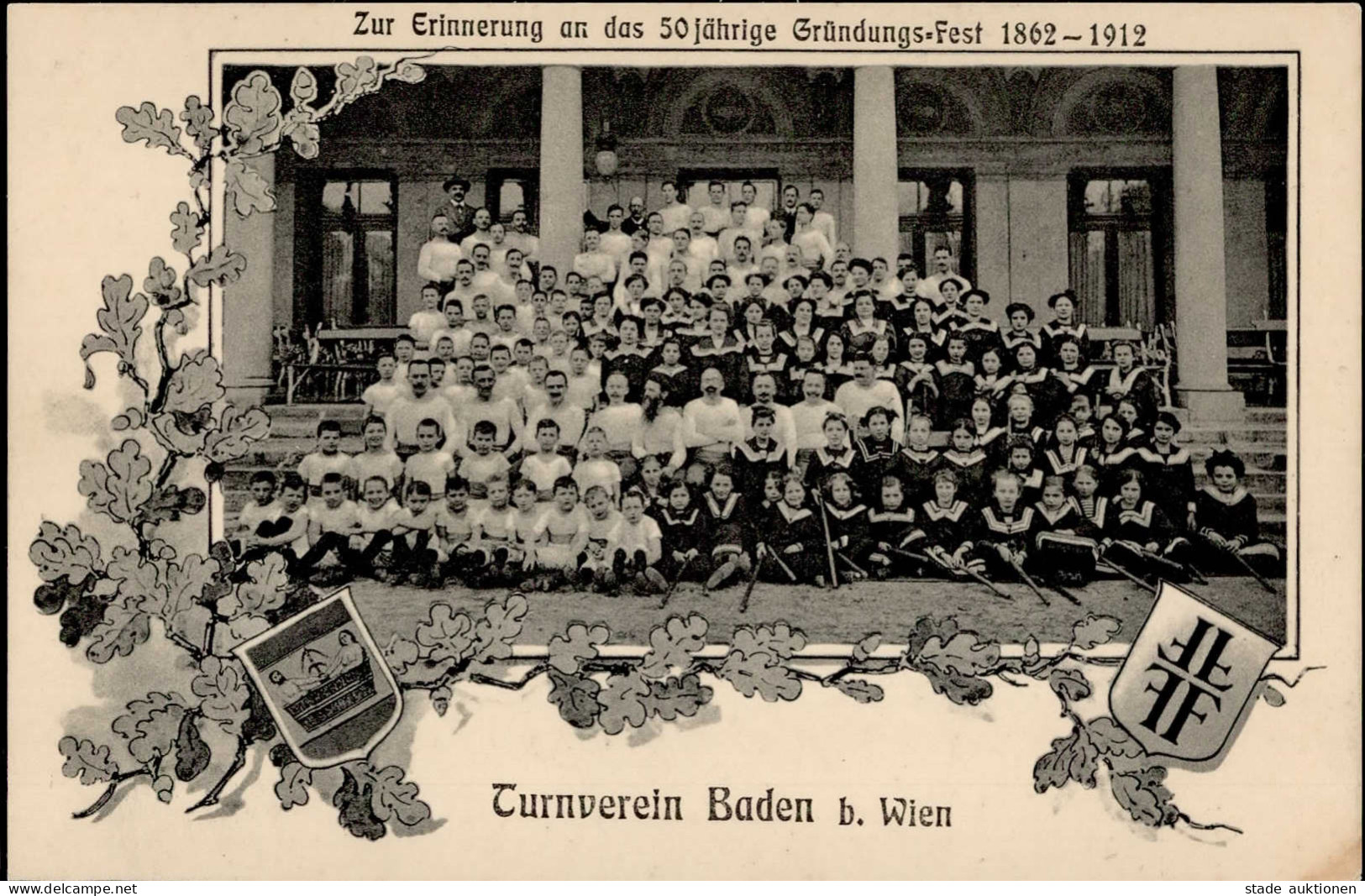 Sport Wien Turnverein Baden 50. Jähriges Gründungsfest 1912 I-II - Jeux Olympiques