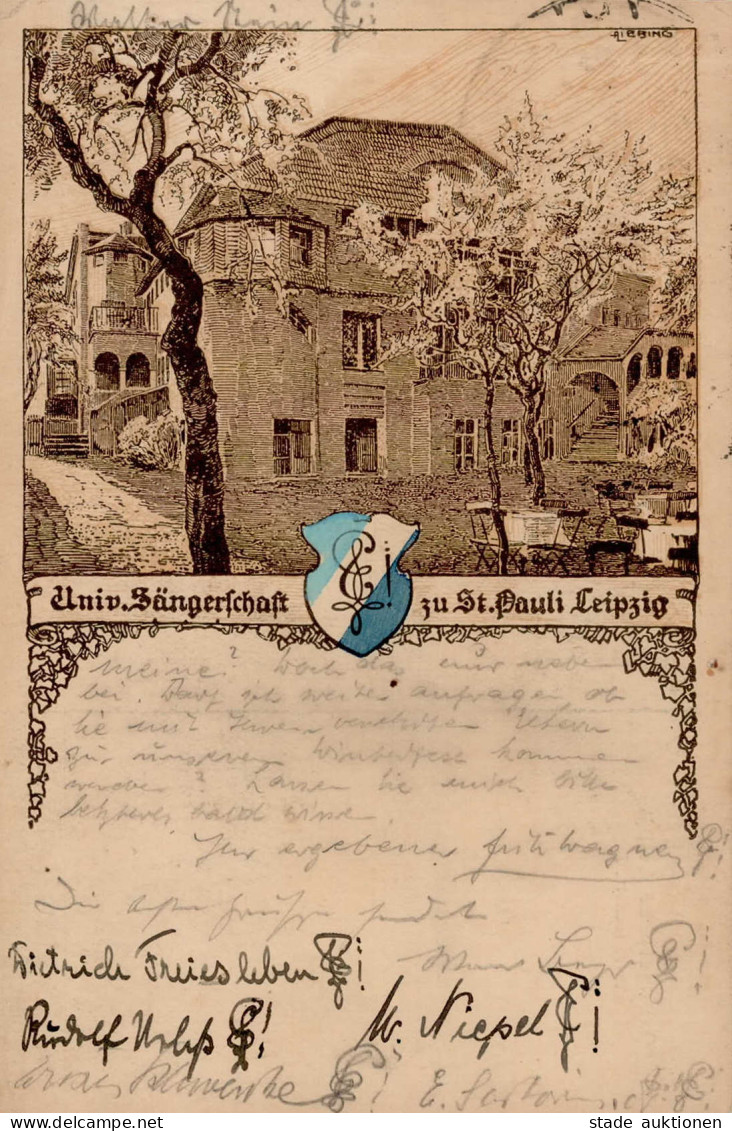 Studentika Leipzig St. Pauli Paulinerhaus II (rs Klebereste) - Schulen