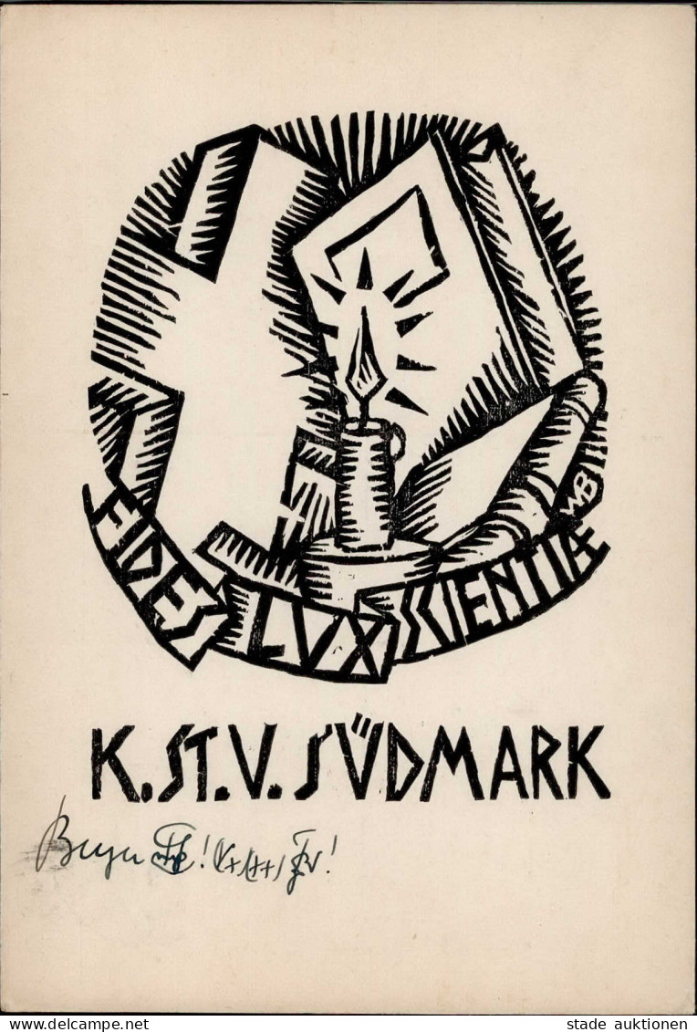 Studentika München K.St.V. Südmark 1925 I-II - Ecoles