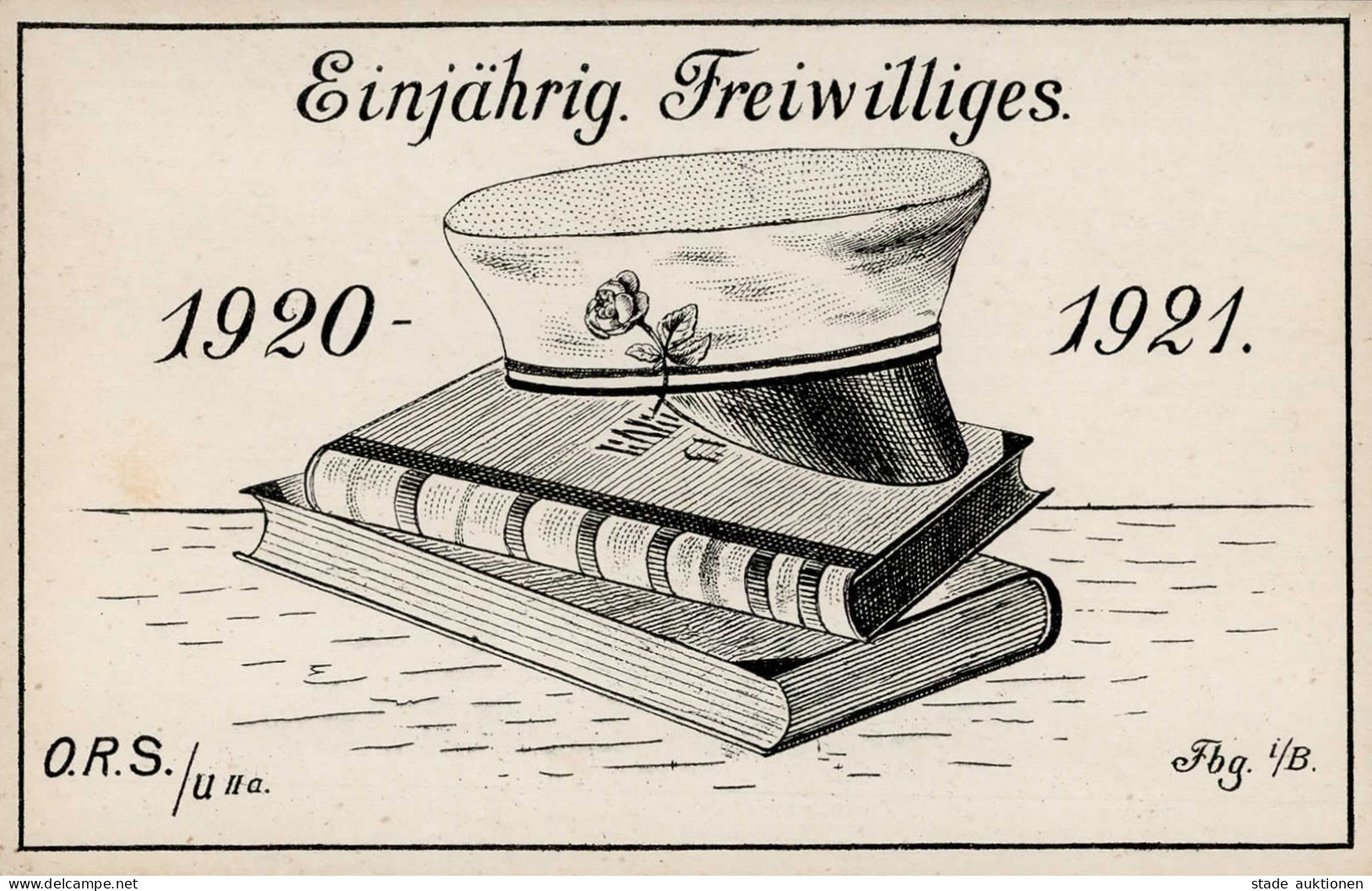 Studentika Freiburg I. Breisgau Einjähriges Freiwilliges 1920-21 I-II - Escuelas