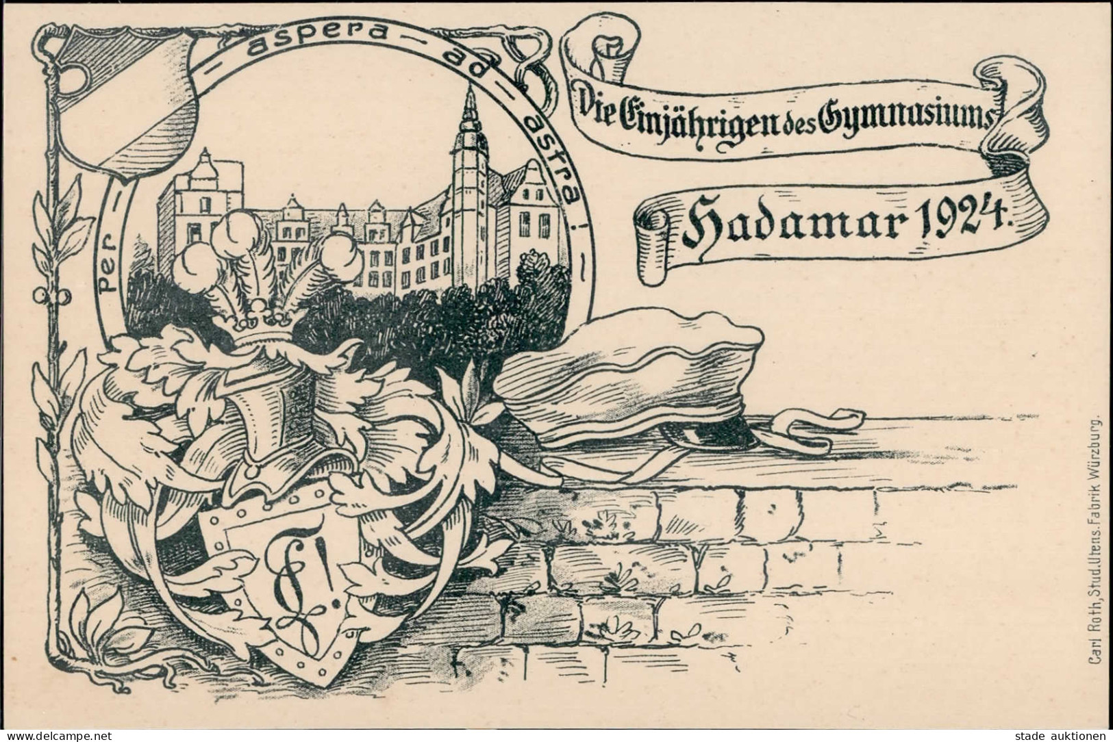 Studentika HADAMAR - Hadamar 1924 I - Schools