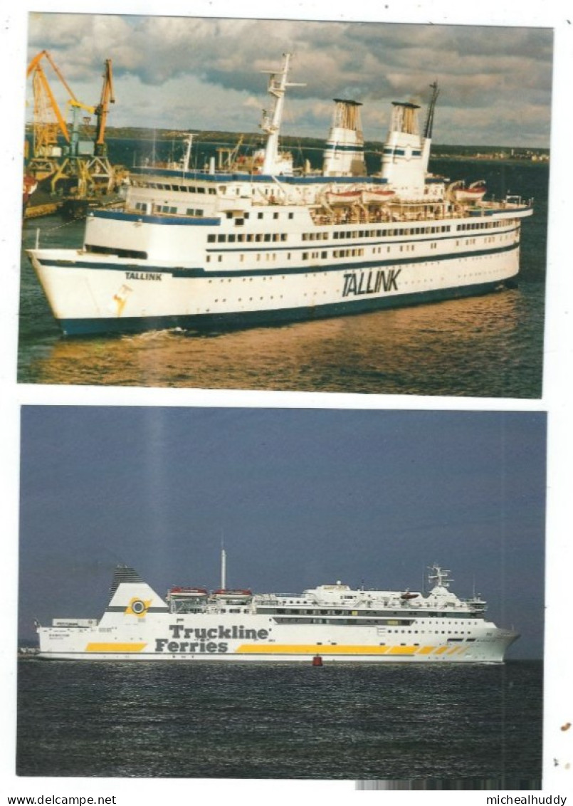 2   POSTCARDS  FERRIES PUBLISHED BY CHANTRY CLASSICS - Transbordadores