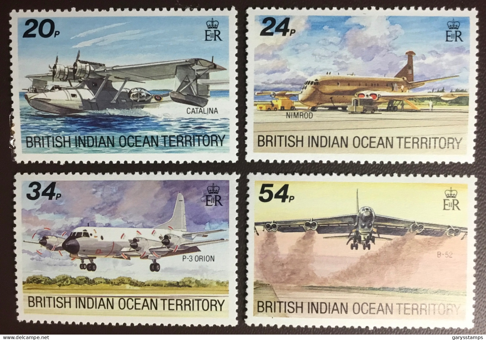 British Indian Ocean Territory BIOT 1992 Visiting Aircraft MNH - Territorio Britannico Dell'Oceano Indiano