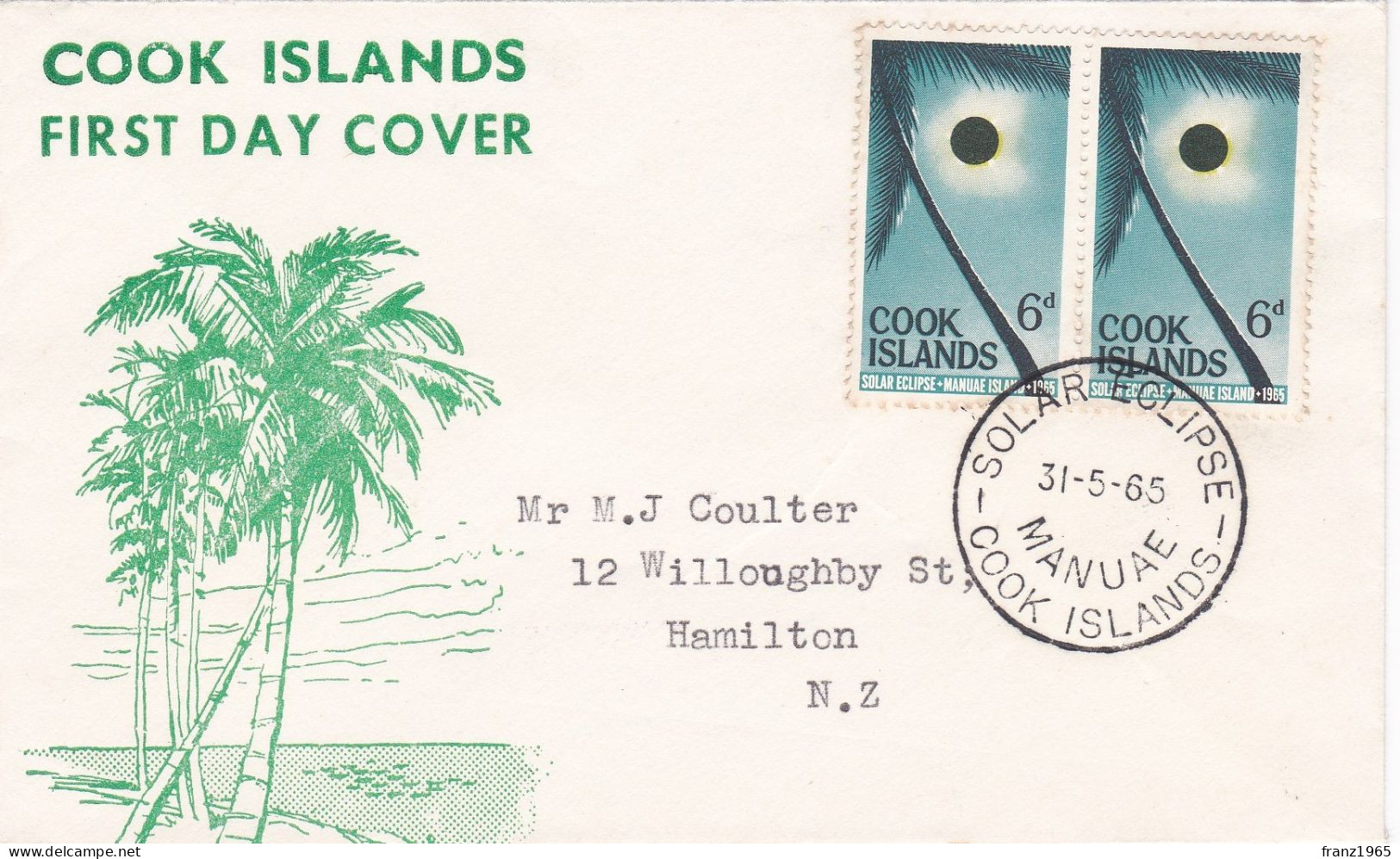 Solar Eclipse - 1965 - Islas Cook
