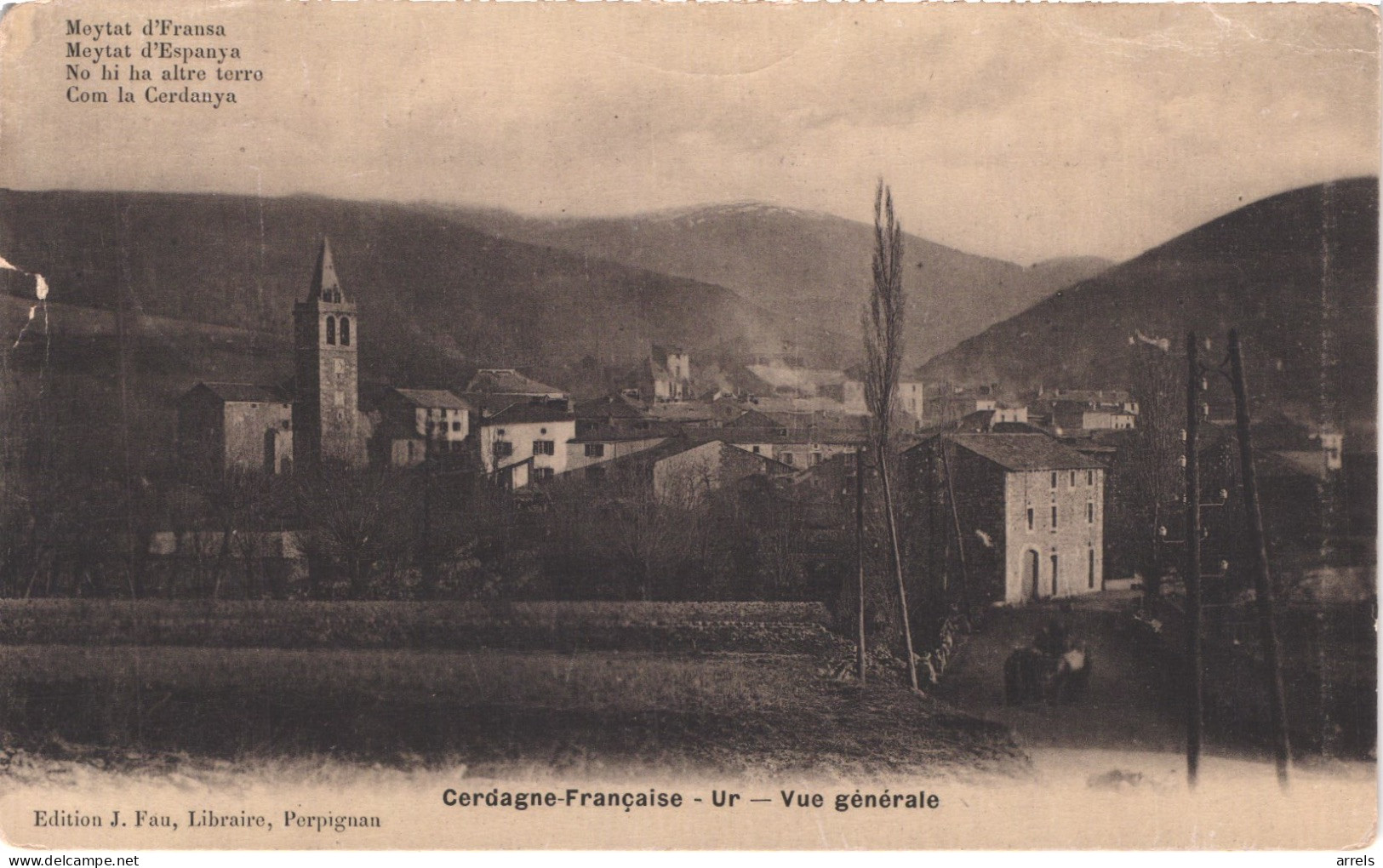 FR66 UR - Fau émail - Cerdagne Française -vue Générale - Attelage De Boeufs - Animée - Belle - Otros & Sin Clasificación