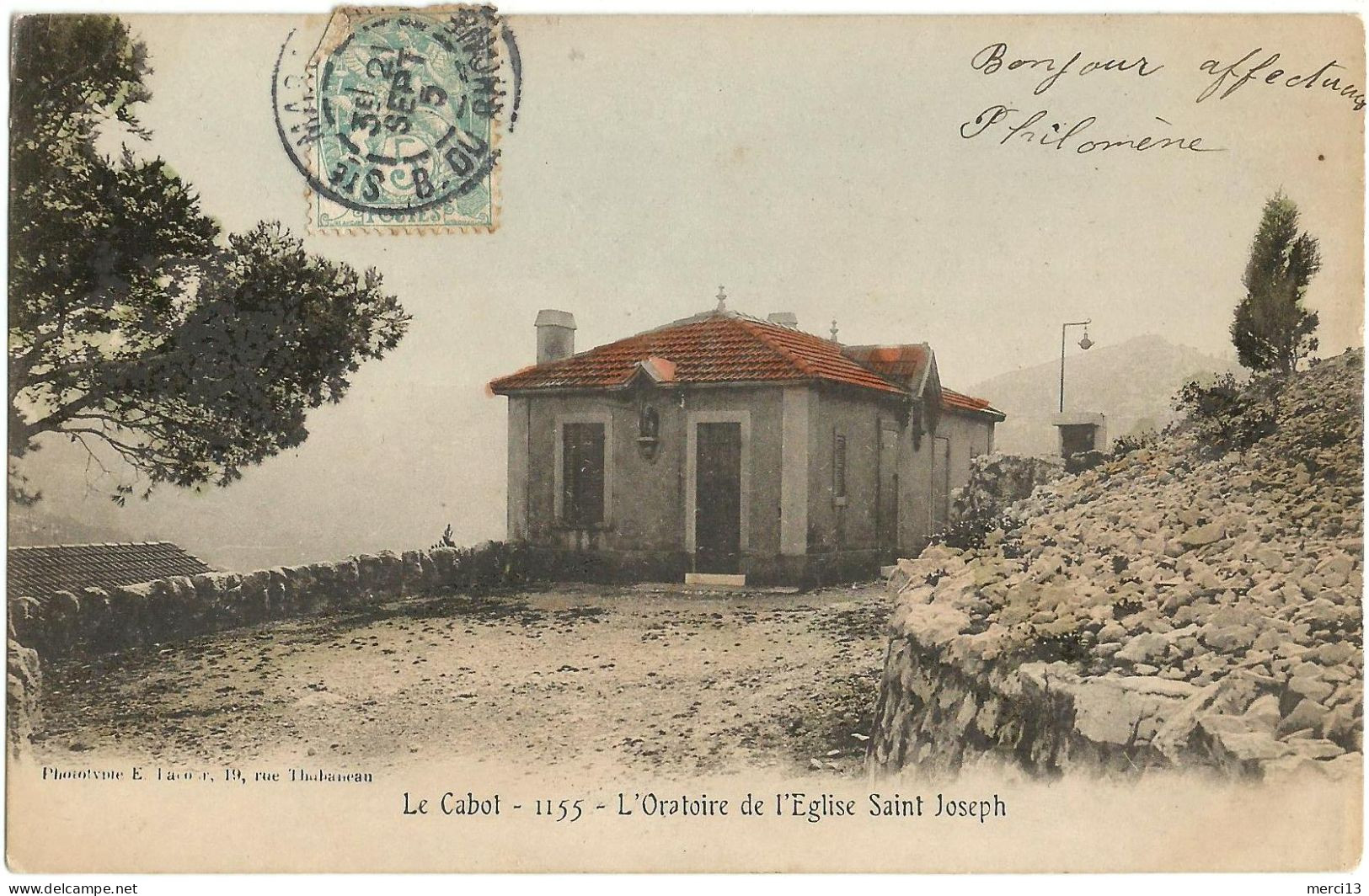 Précurseur LE CABOT (13) – L’Oratoire De L’Eglise Saint Joseph. Editeur Lacour, N° 1155. - Quartiers Sud, Mazargues, Bonneveine, Pointe Rouge, Calanques,