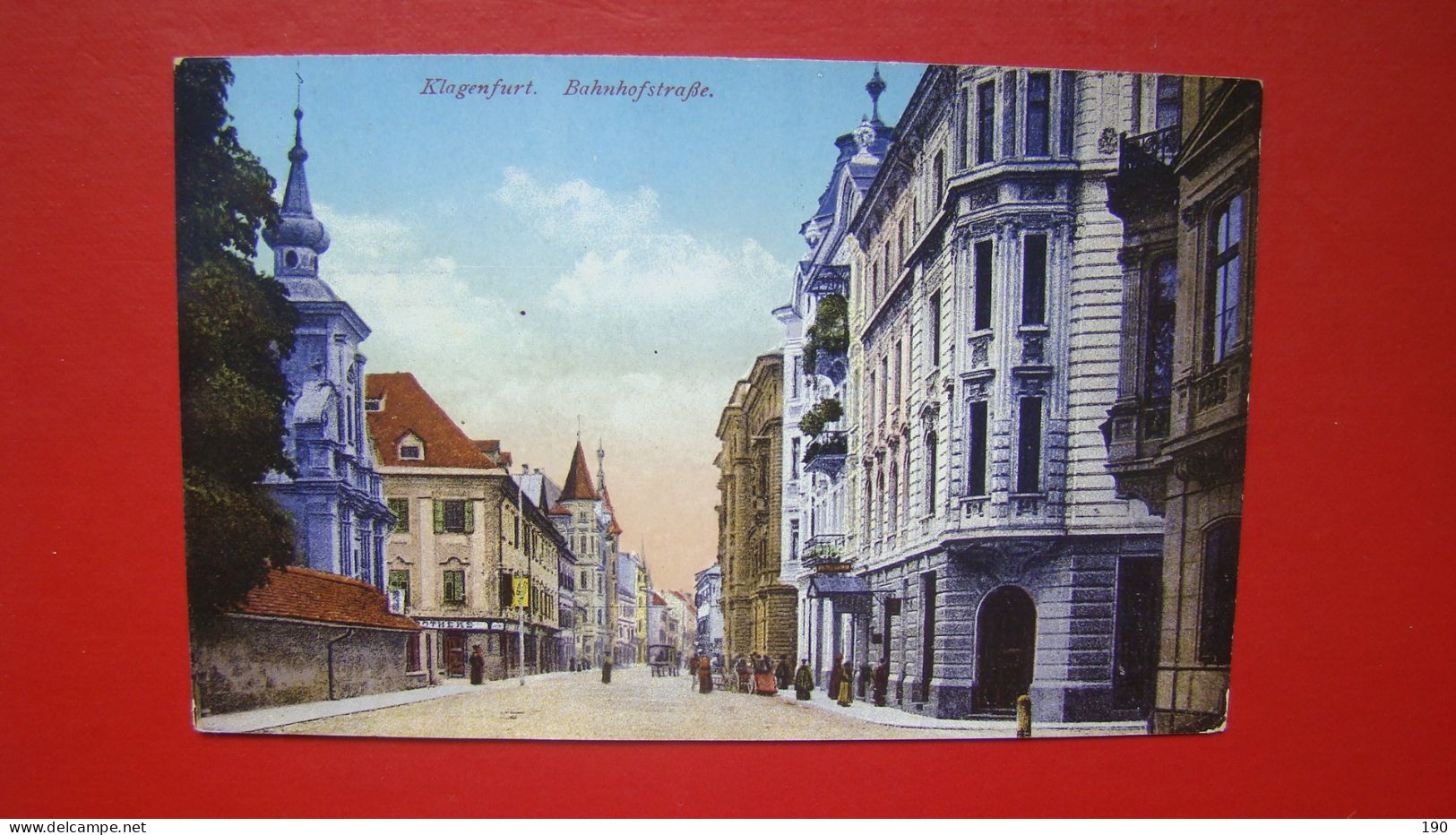 Klagenfurt.Bahnhofstrasse. - Klagenfurt