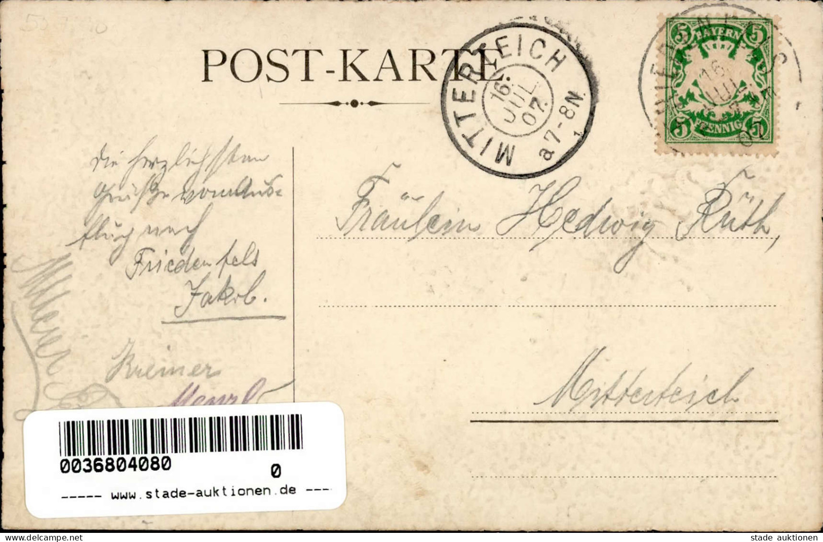 Studentika Weiden Absolvia 1907 I-II (fleckig) - Scuole