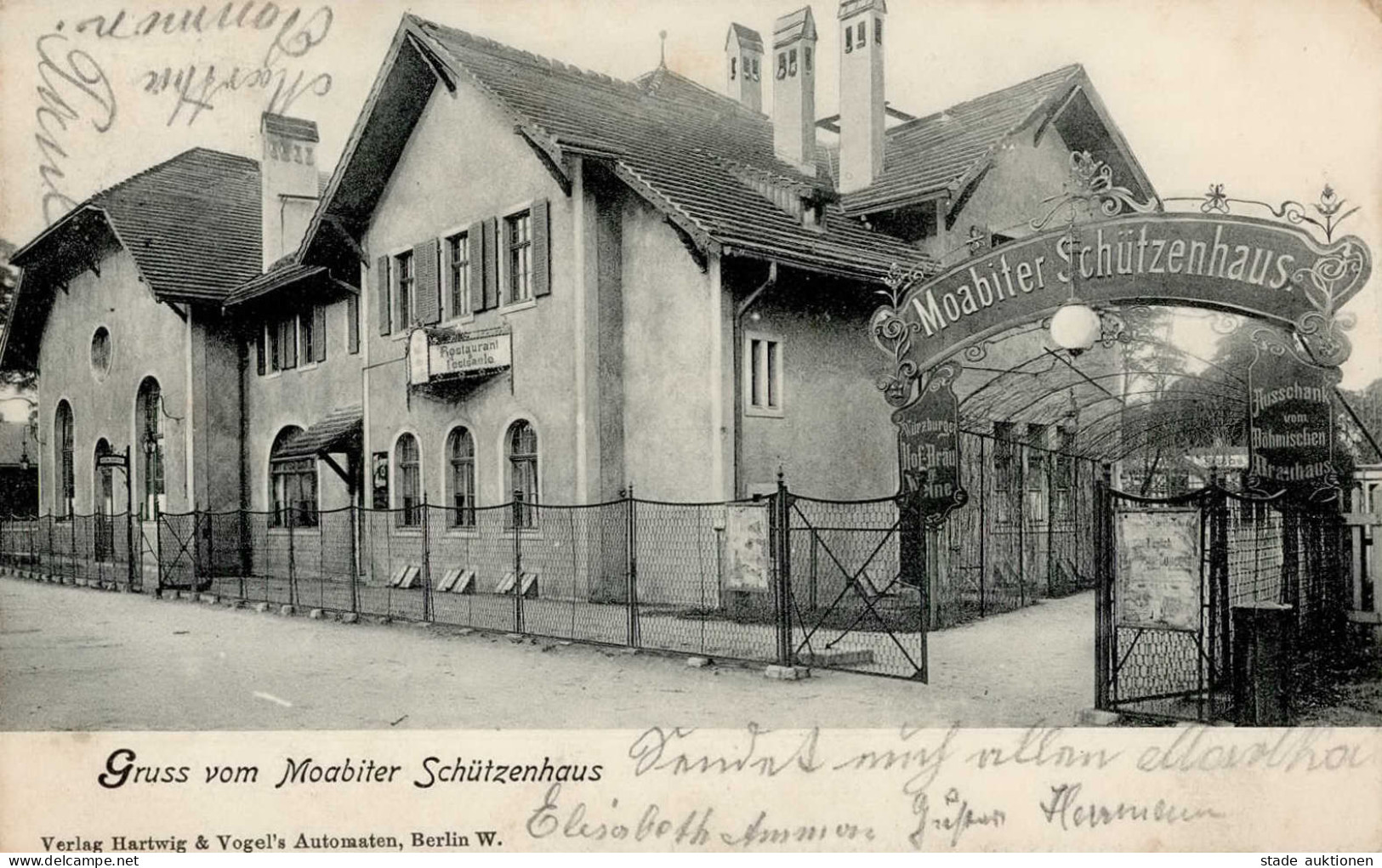 Berlin Moabit (1000) Schützenhaus 1905 I- - Plötzensee