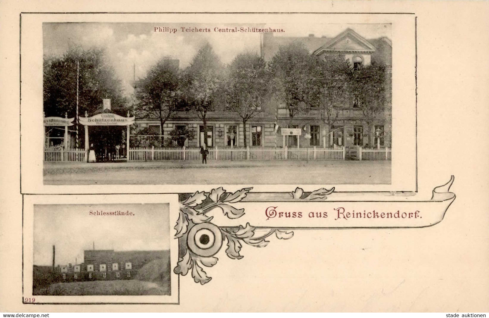 Berlin Reinickendorf (1000) Schützenhaus Schießstand 1899 I - Ploetzensee