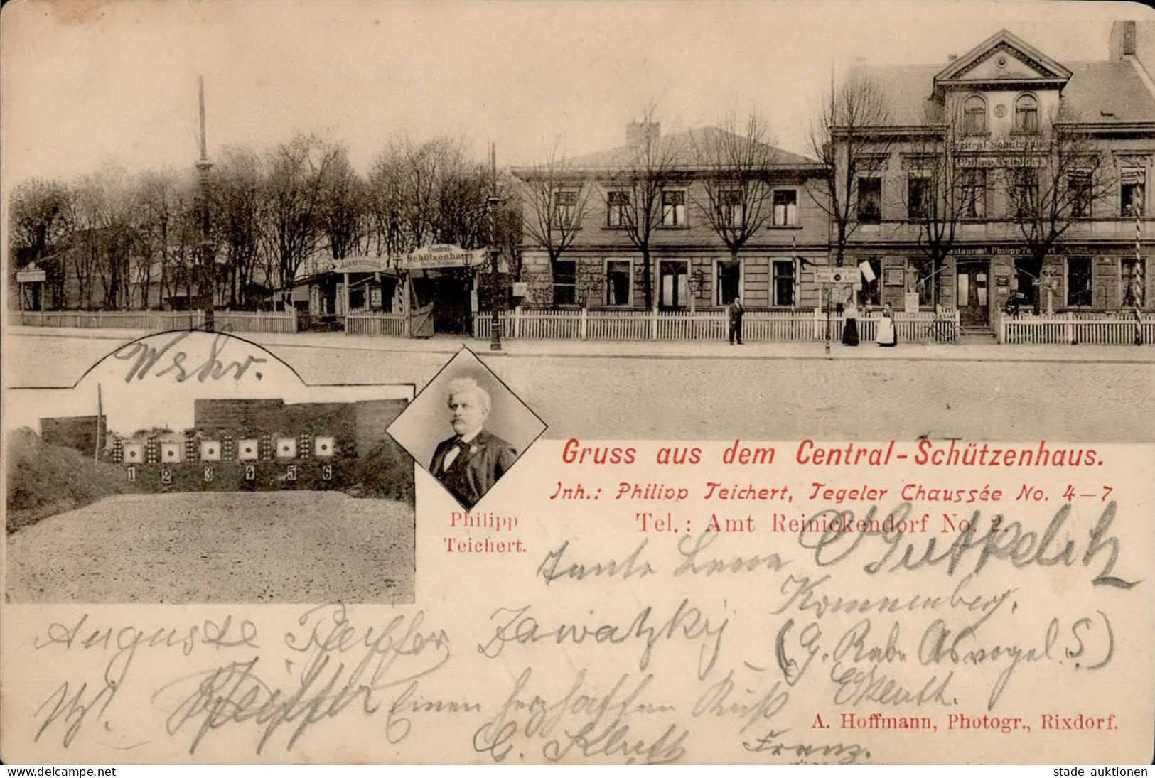 Berlin Reinickendorf (1000) Schützenhaus Schießstand 1901 II (Stauchung) - Ploetzensee