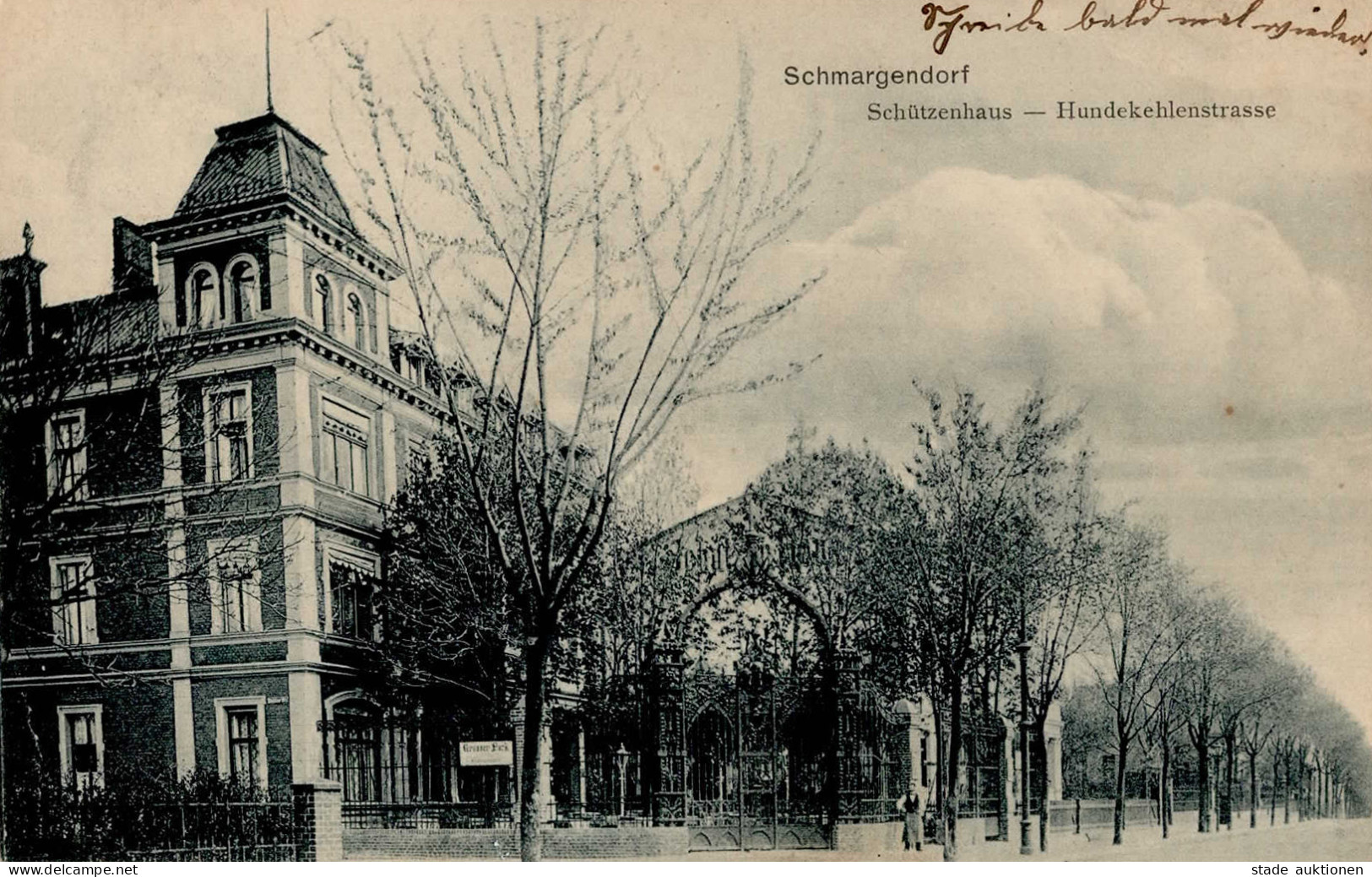 Berlin Schmargendorf (1000) Schützenhaus Hundekehlenstrasse 1910 I-II - Ploetzensee