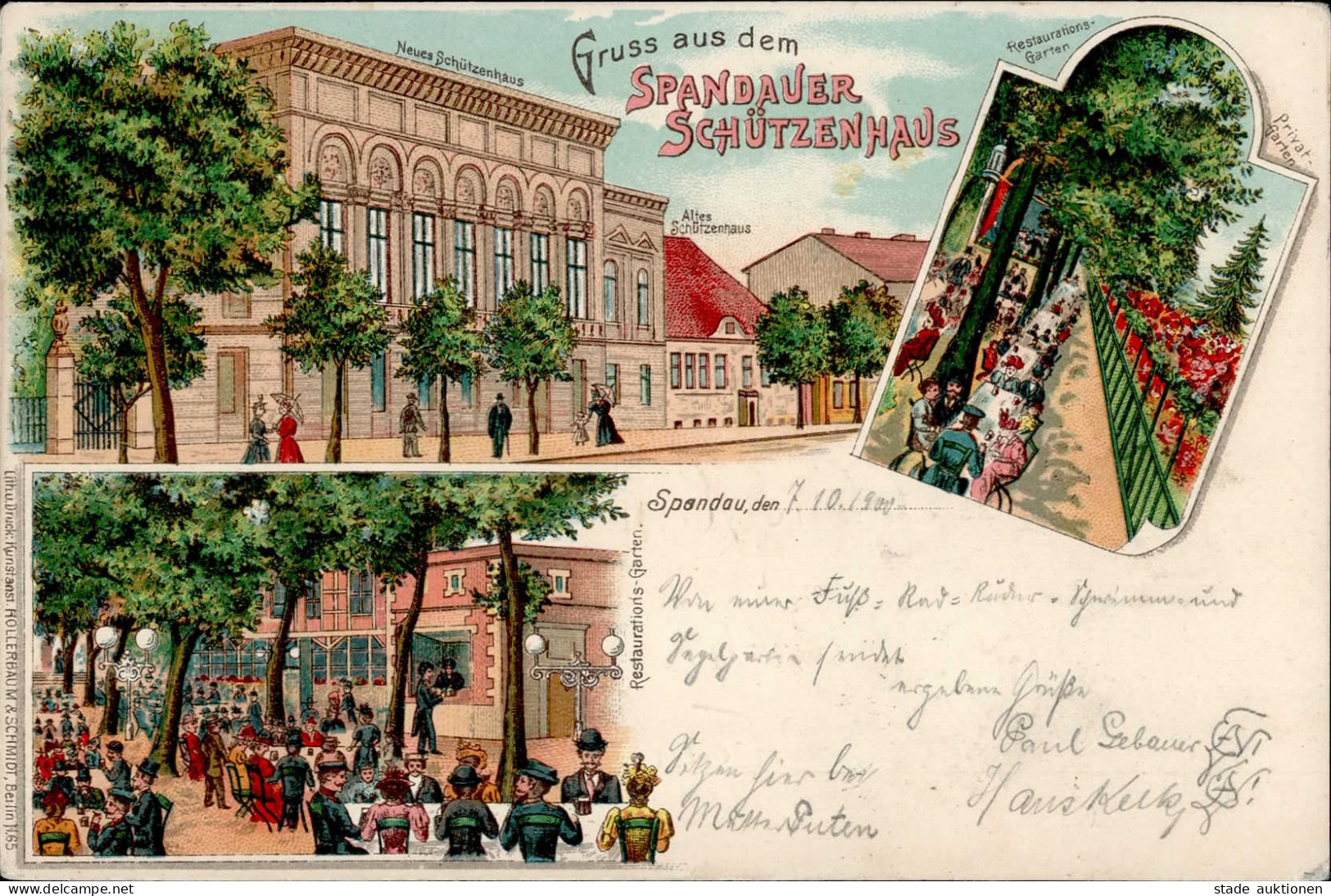 Berlin Spandau (1000) Schützenhaus 1900 I- - Ploetzensee