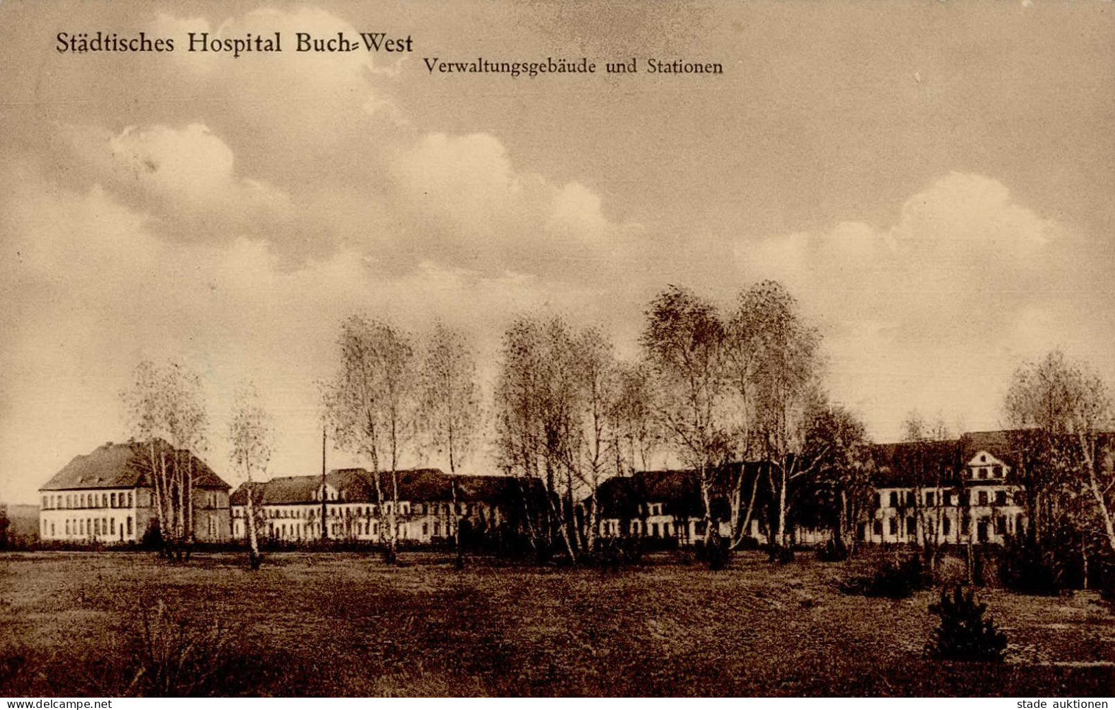 Berlin Buch (1000) Städt. Hospital Verwaltungsgebäude Mit Stationen 1942 I- (Marke Entfernt) - Plötzensee