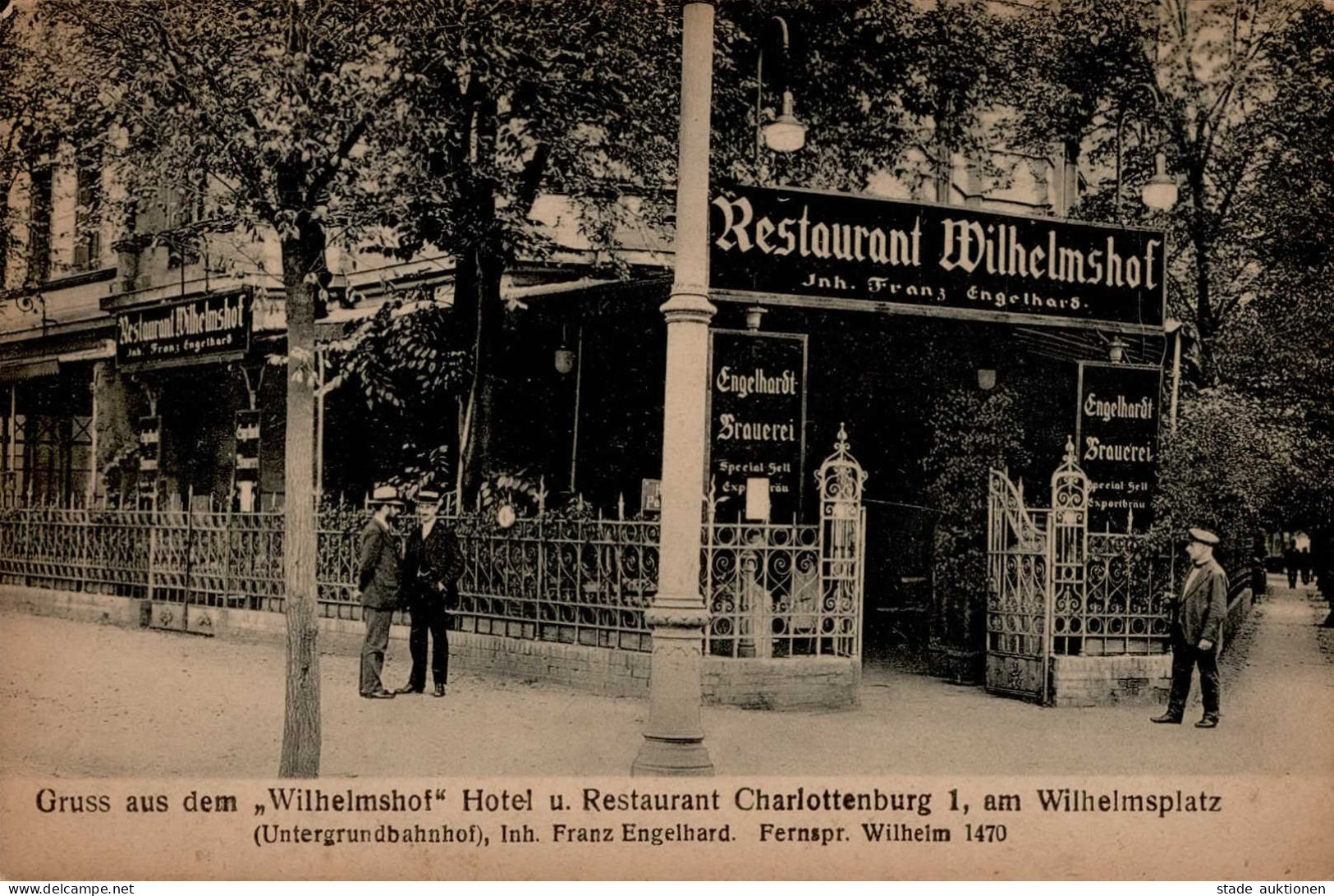 Berlin Charlottenburg (1000) Hotel Wilhelmshof I-II - Plötzensee