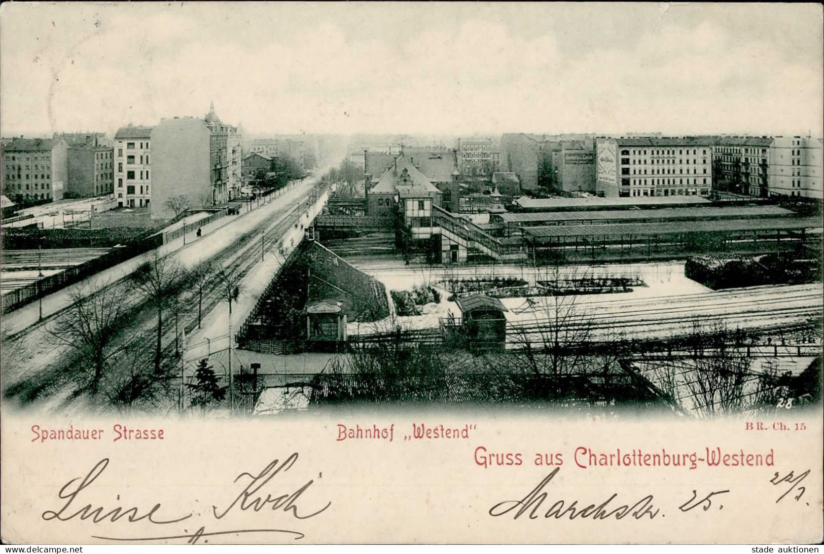 Berlin Charlottenburg (1000) Spandauerstrasse 1899 II- (kleiner Riss, Stauchung) - Plötzensee