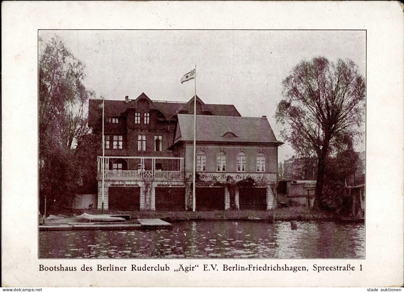 Berlin Friedrichshagen (1000) Bootshaus Des Berliner Ruderclub Ägir E. V. Spreestrasse 1 1941 I-II - Ploetzensee