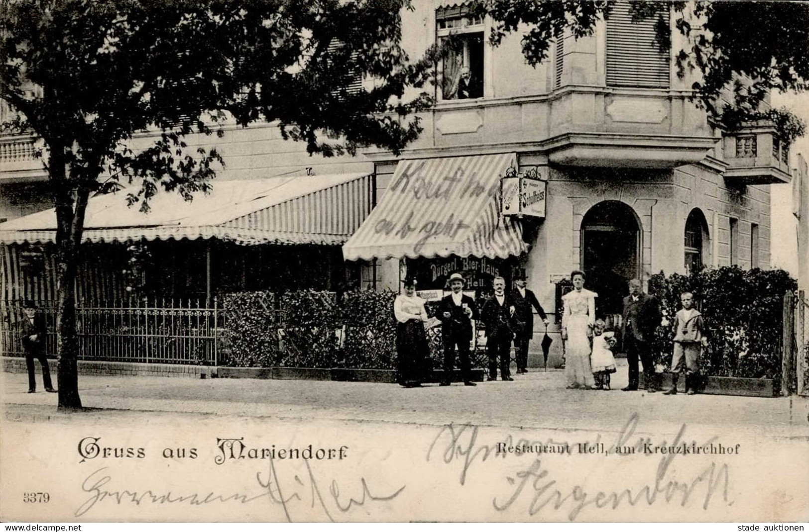 Berlin Mariendorf (1000) Gasthaus Hell 1905 I- - Ploetzensee