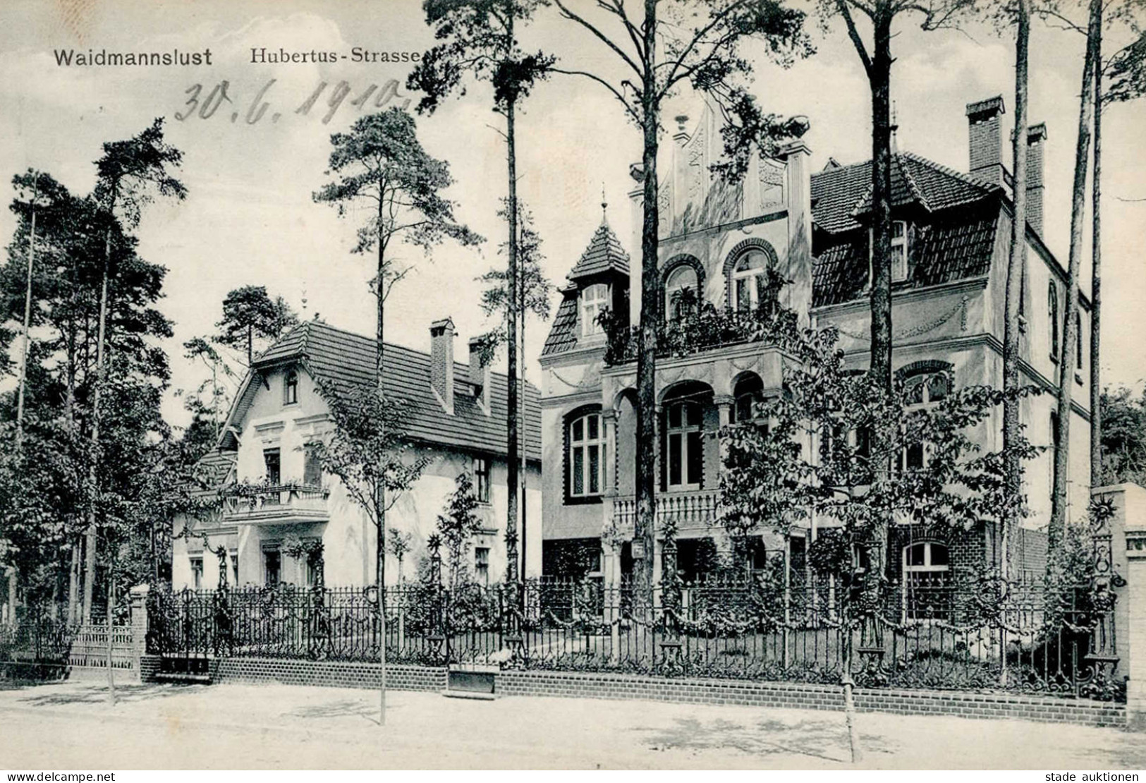 Berlin Reinickendorf (1000) Waidmannslust Hubertus-Strasse I-II (Stauchung) - Ploetzensee