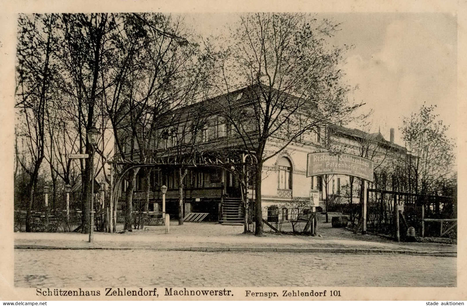 Berlin Zehlendorf (1000) Schützenhaus 1916 II (kleine Stauchung) - Plötzensee