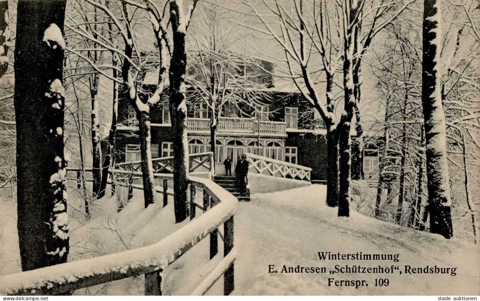 Rendsburg (2370) Winter-Karte Gasthaus Zum Schützenhof I - Other & Unclassified
