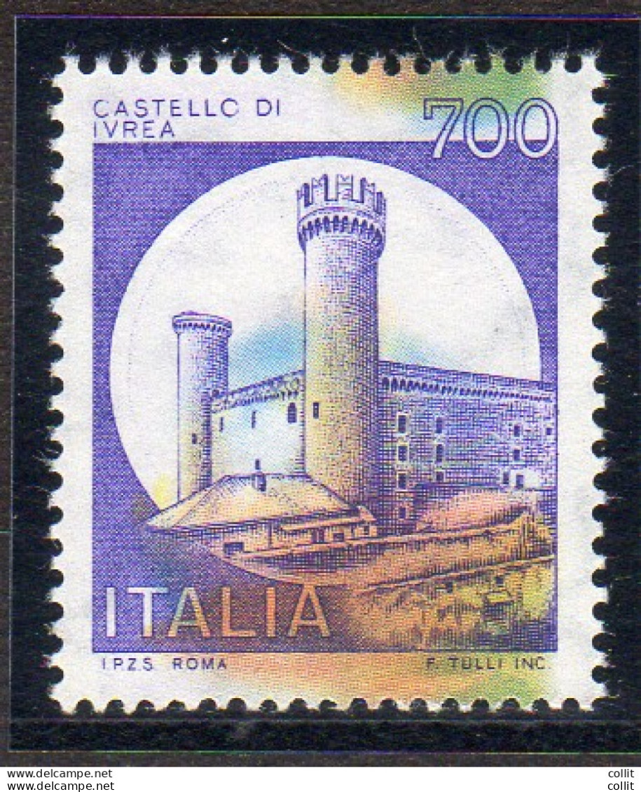 Castelli Lire 700 Ivrea - Varietà - Abarten Und Kuriositäten