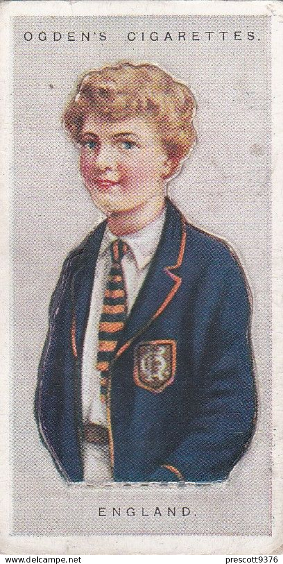 15 England - Children Of All Nations 1924  - Ogdens  Cigarette Card - Original, Antique, Push Out - Ogden's