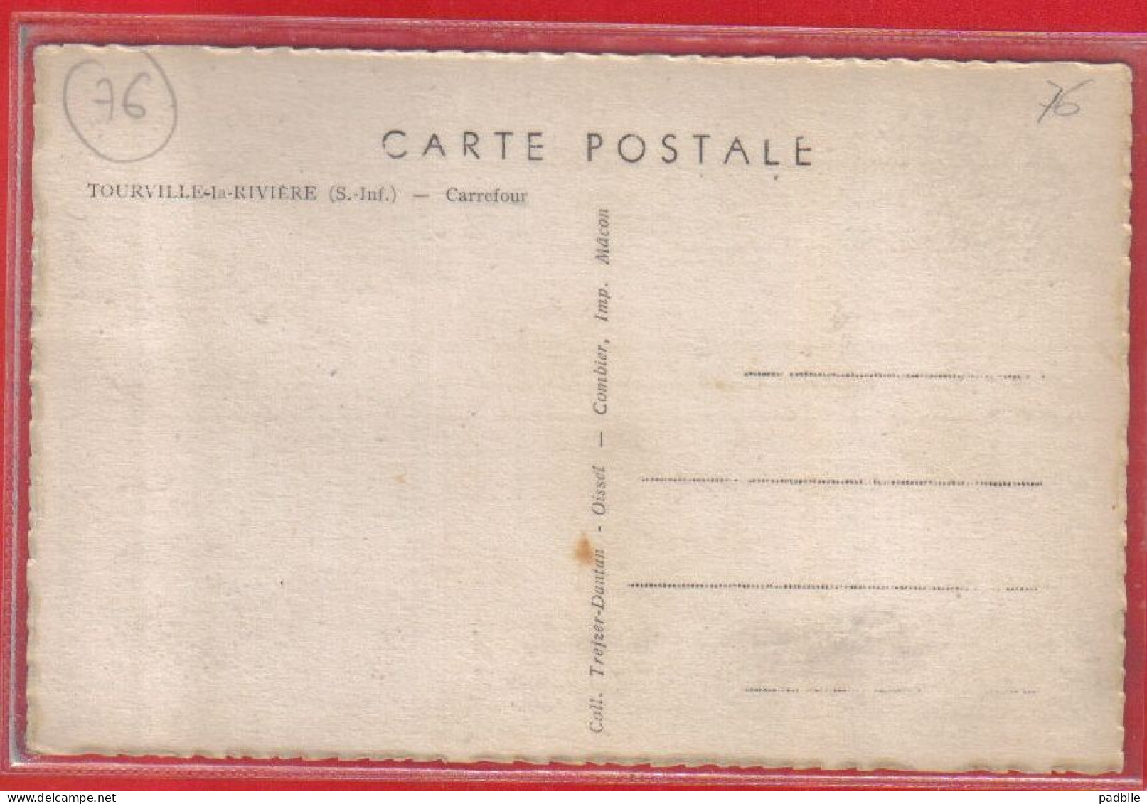 Carte Postale 76. Tourville-la-Rivière  Carrefour    Très Beau Plan - Otros & Sin Clasificación