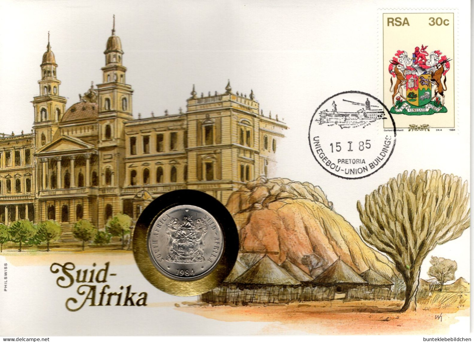 Numisbrief - Südafrika - Zuid-Afrika