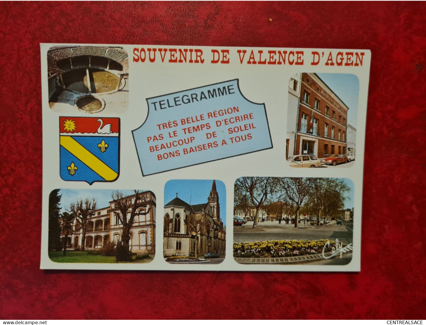 Carte VALENCE D'AGEN SOUVENIR DE TELEGRAMME - Sonstige & Ohne Zuordnung