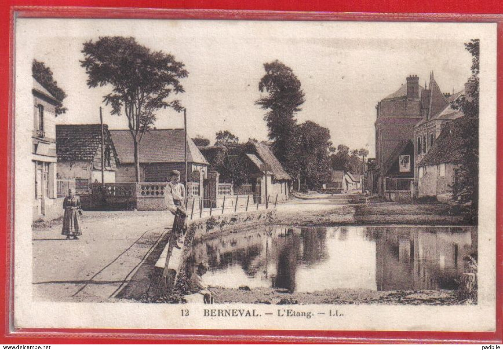 Carte Postale 76. Berneval  L'étang   Très Beau Plan - Berneval