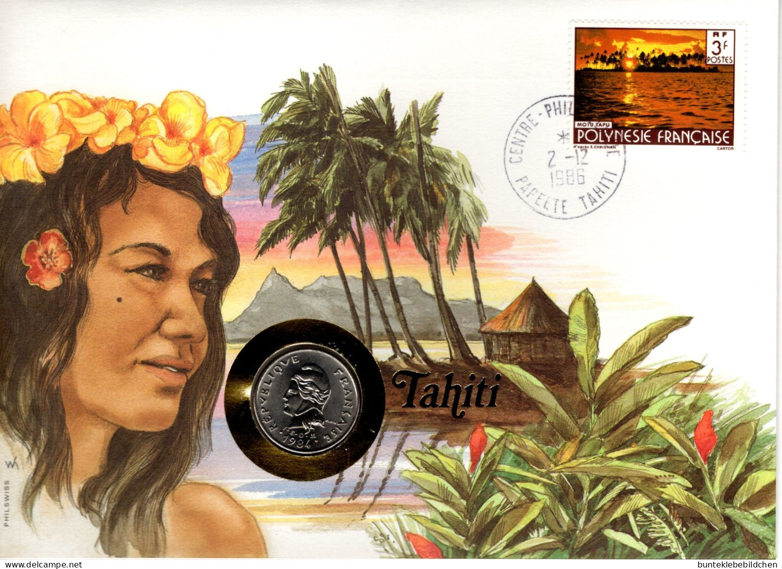 Numisbrief - Tahiti - Tahití