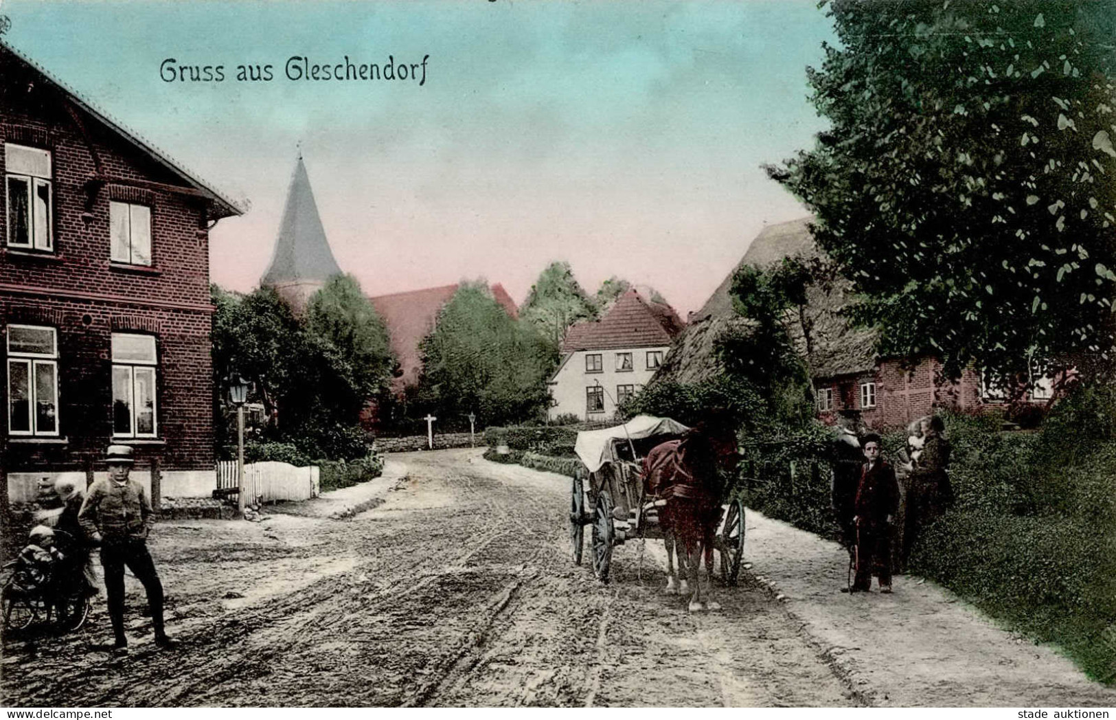 Gleschendorf (2401) Kinder 1907 I-II (Mark Entfernt, Fleckig) - Other & Unclassified