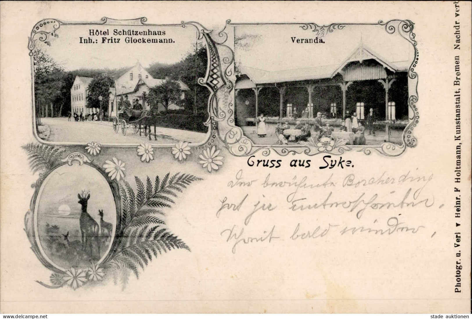 Syke (2808) Hotel Schützenhaus 1907 I- - Other & Unclassified