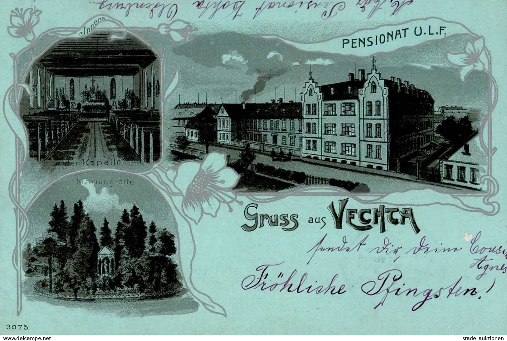 Vechta (2848) Mondschein-Karte 1903 I- - Other & Unclassified