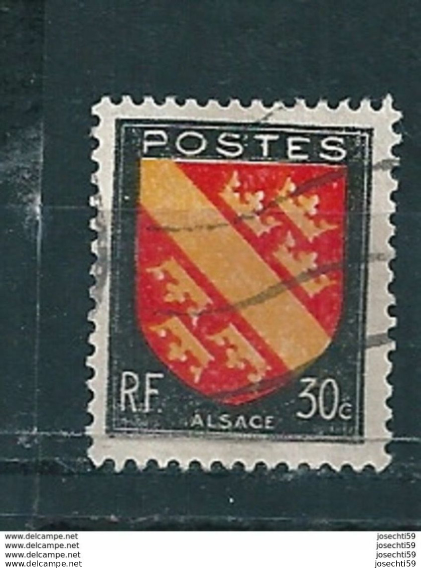 N° 756 Armoiries De Provinces Alsace   1946   Timbre  France Oblitéré  RF - Used Stamps