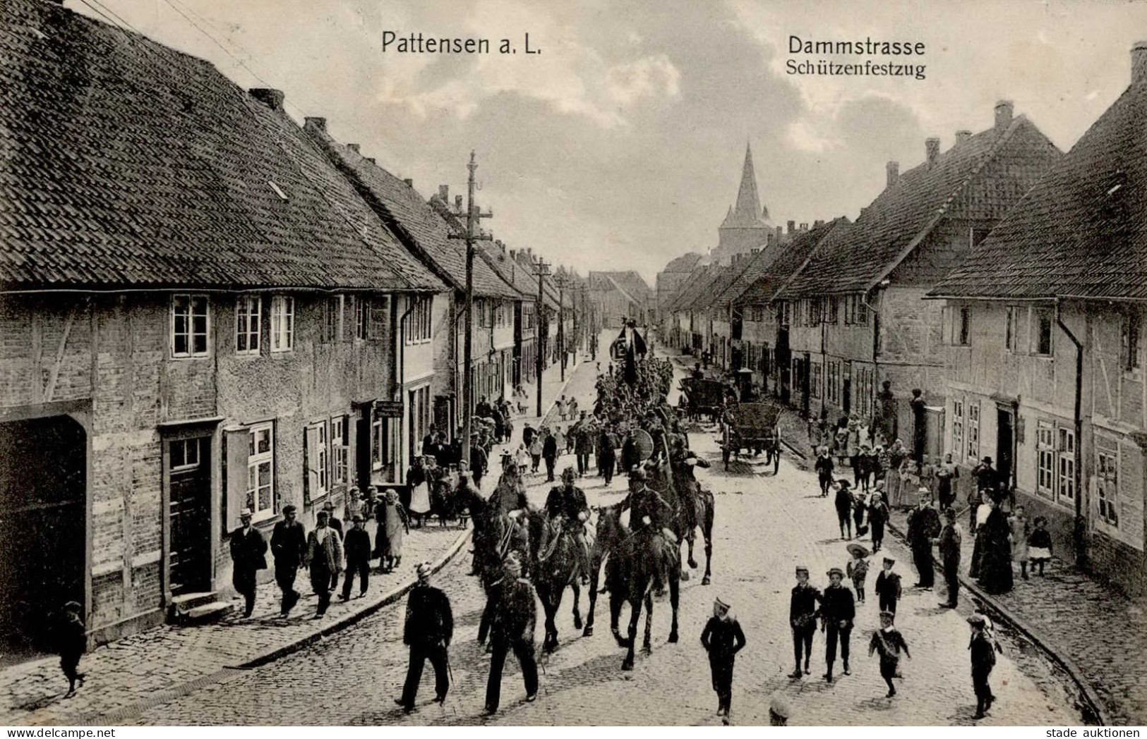 Pattensen (3017) Dammstrasse Schützenfestzug 1917 I-II - Sonstige & Ohne Zuordnung