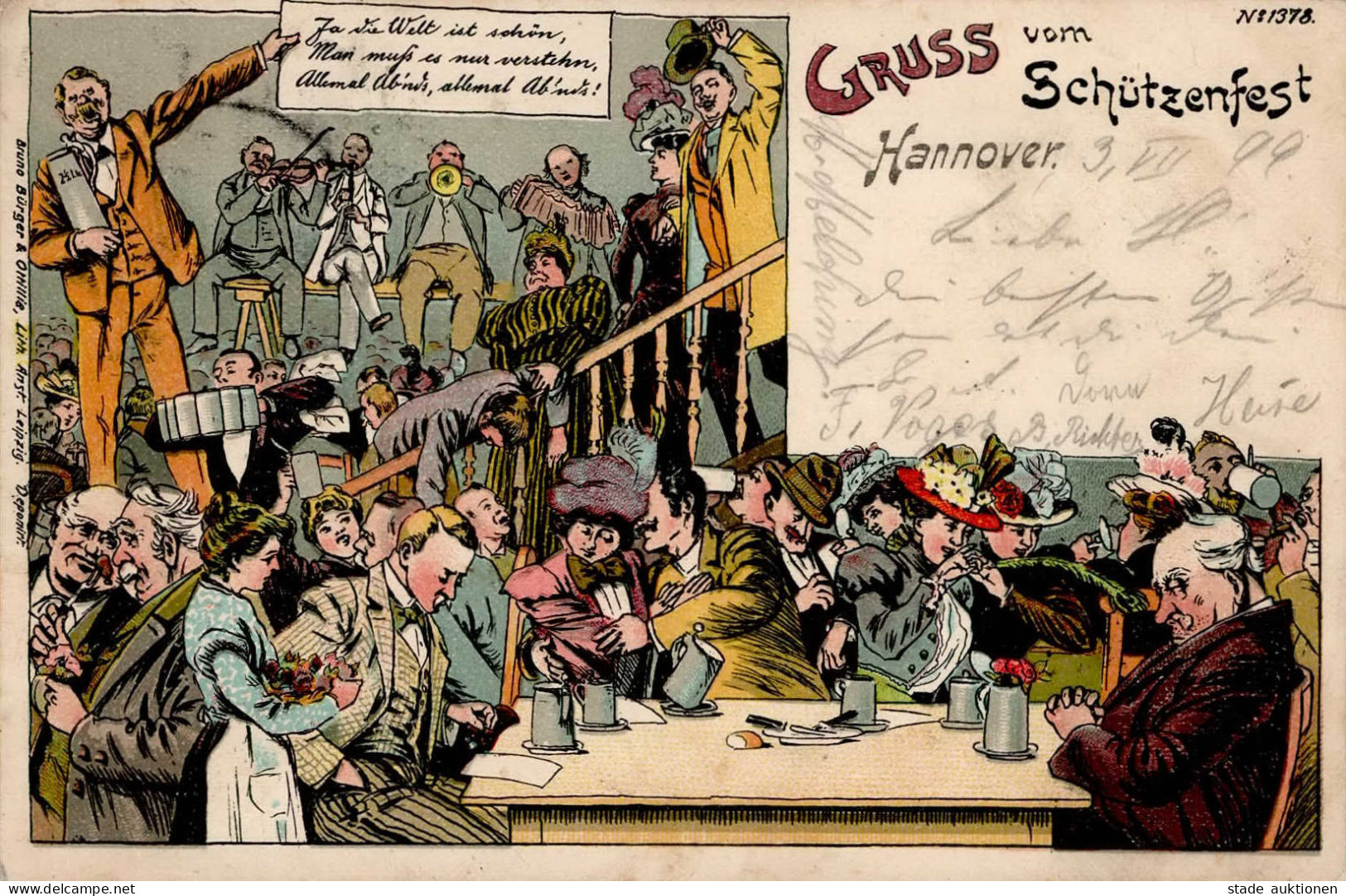 Hannover (3000) Schützenfest 1899 I-II - Sonstige & Ohne Zuordnung