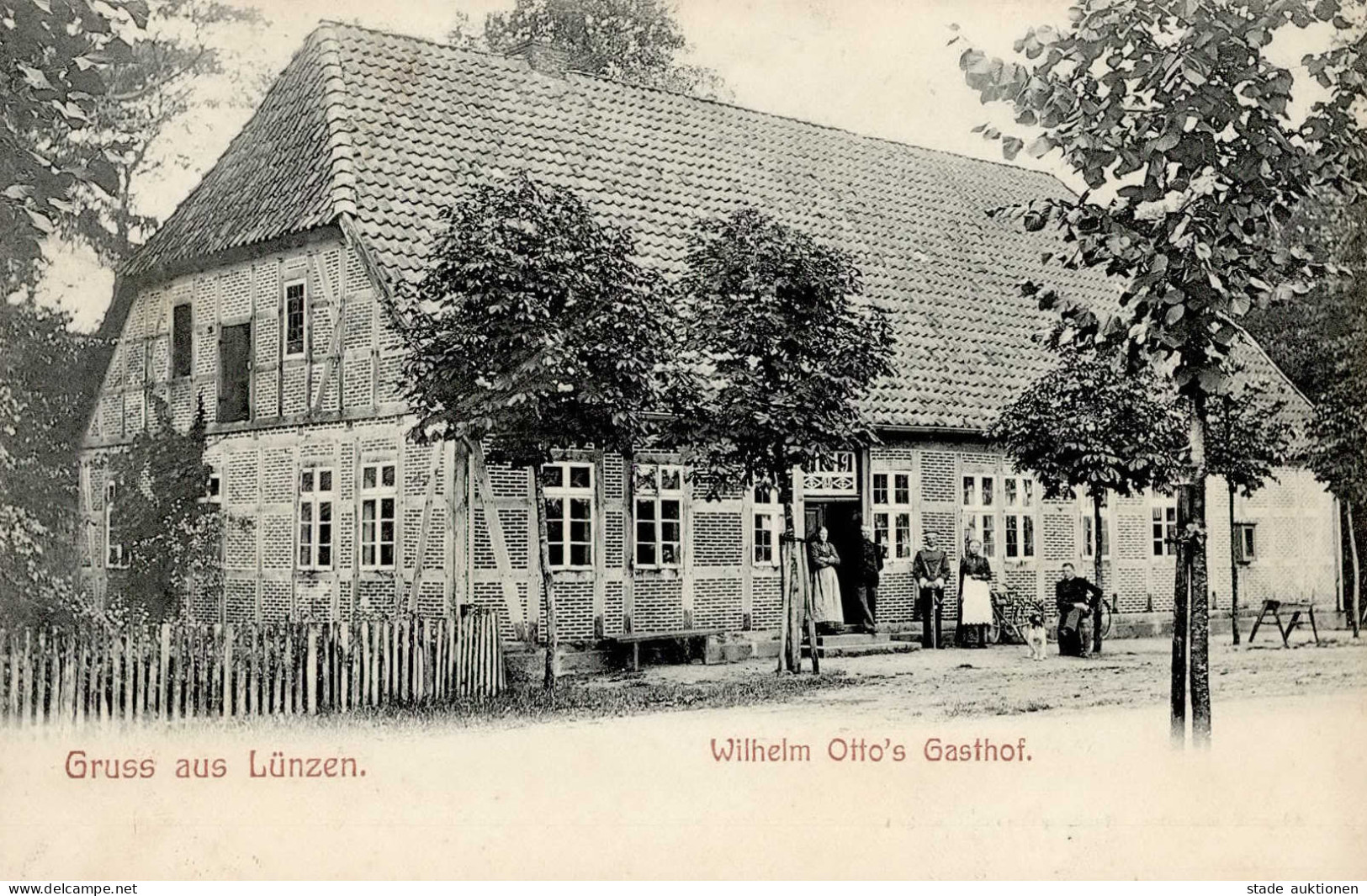 Lünzen (3043) Gasthaus W. Otto 1907 I-II - Other & Unclassified