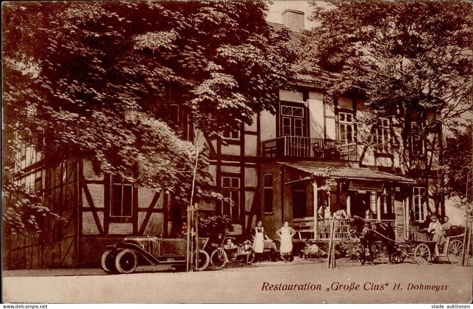Bückeburg (3062) Hotel Gasthaus Grosse Klus I-II (RS Fleckig RS Abschürfungen) - Other & Unclassified