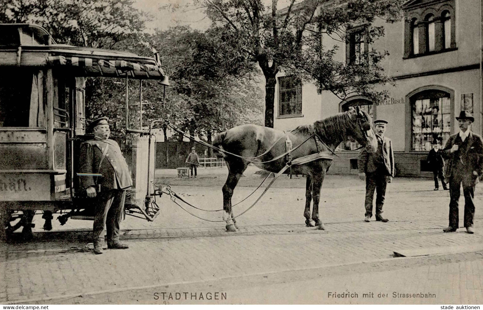 Stadthagen (3060) Pferdebahn Handlung Busch 1912 I - Other & Unclassified