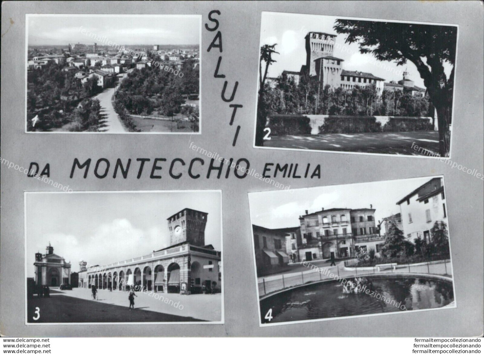 Ar131 Cartolina Saluti Da Montecchio Emilia Provincia Di Reggio Emilia - Reggio Nell'Emilia