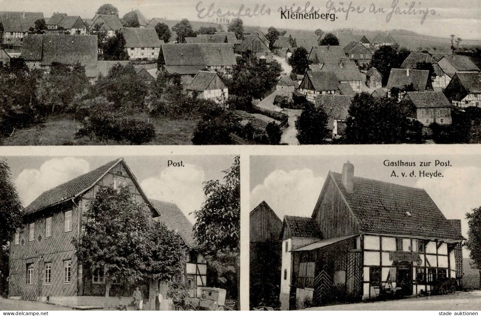 Kleinenberg (3280) Post Gasthaus Heyde 1921 I-II - Autres & Non Classés