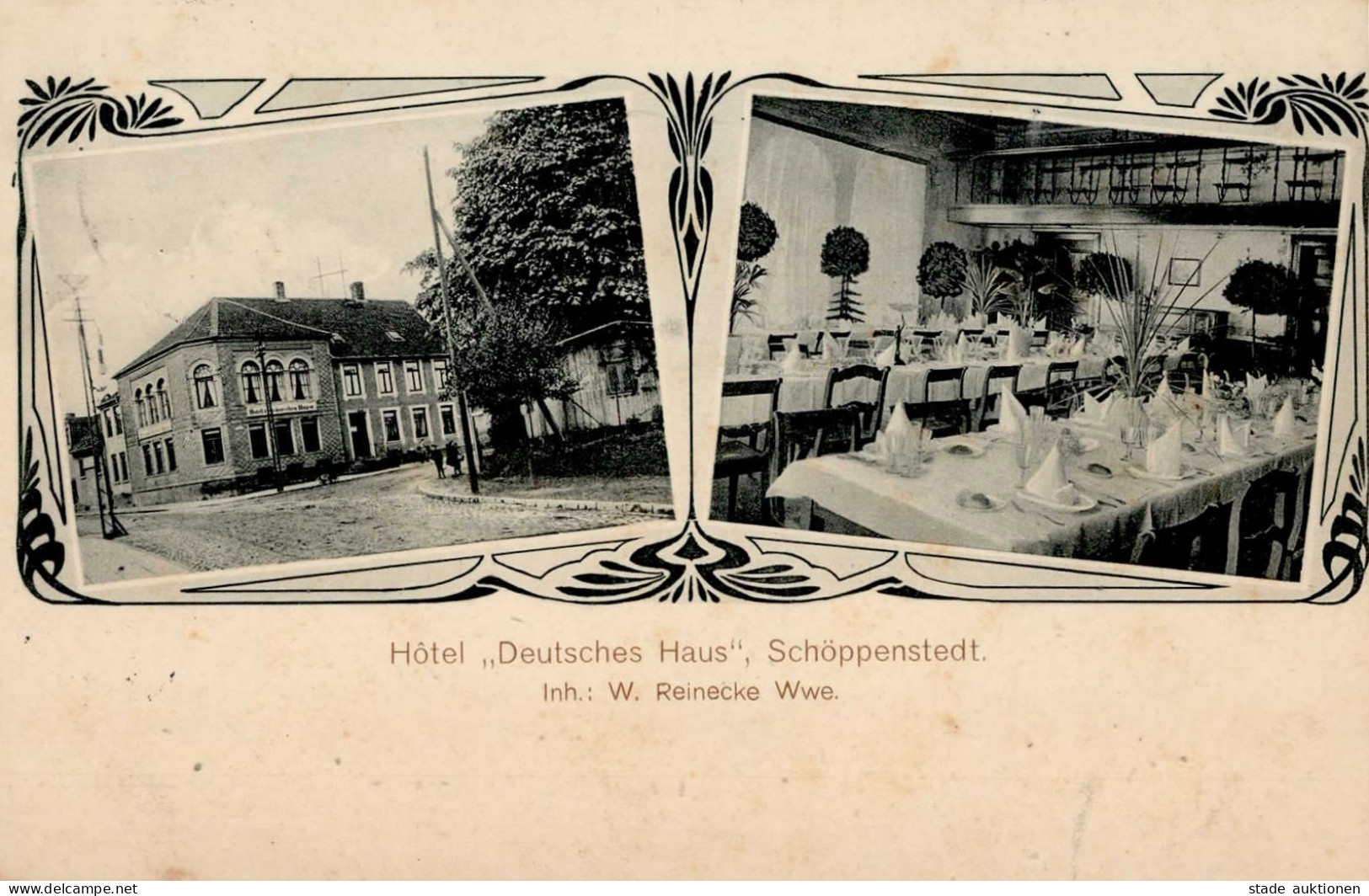 Schöppenstedt (3307) Hotel Deutsches Haus 1917 I-II - Sonstige & Ohne Zuordnung