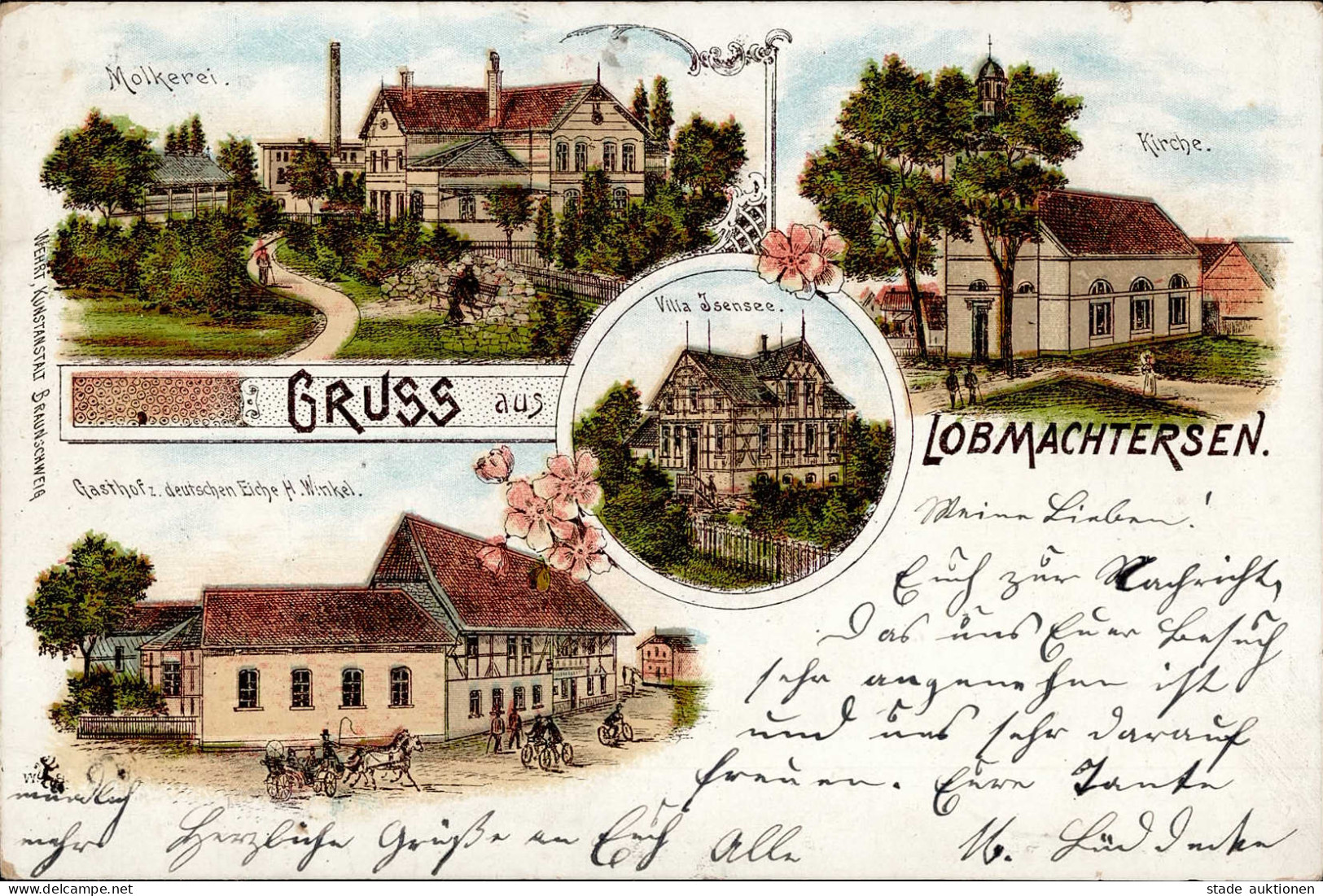 Lobmachtersen (3320) Gasthaus Zur Deutschen Eiche 1900 I-II - Other & Unclassified