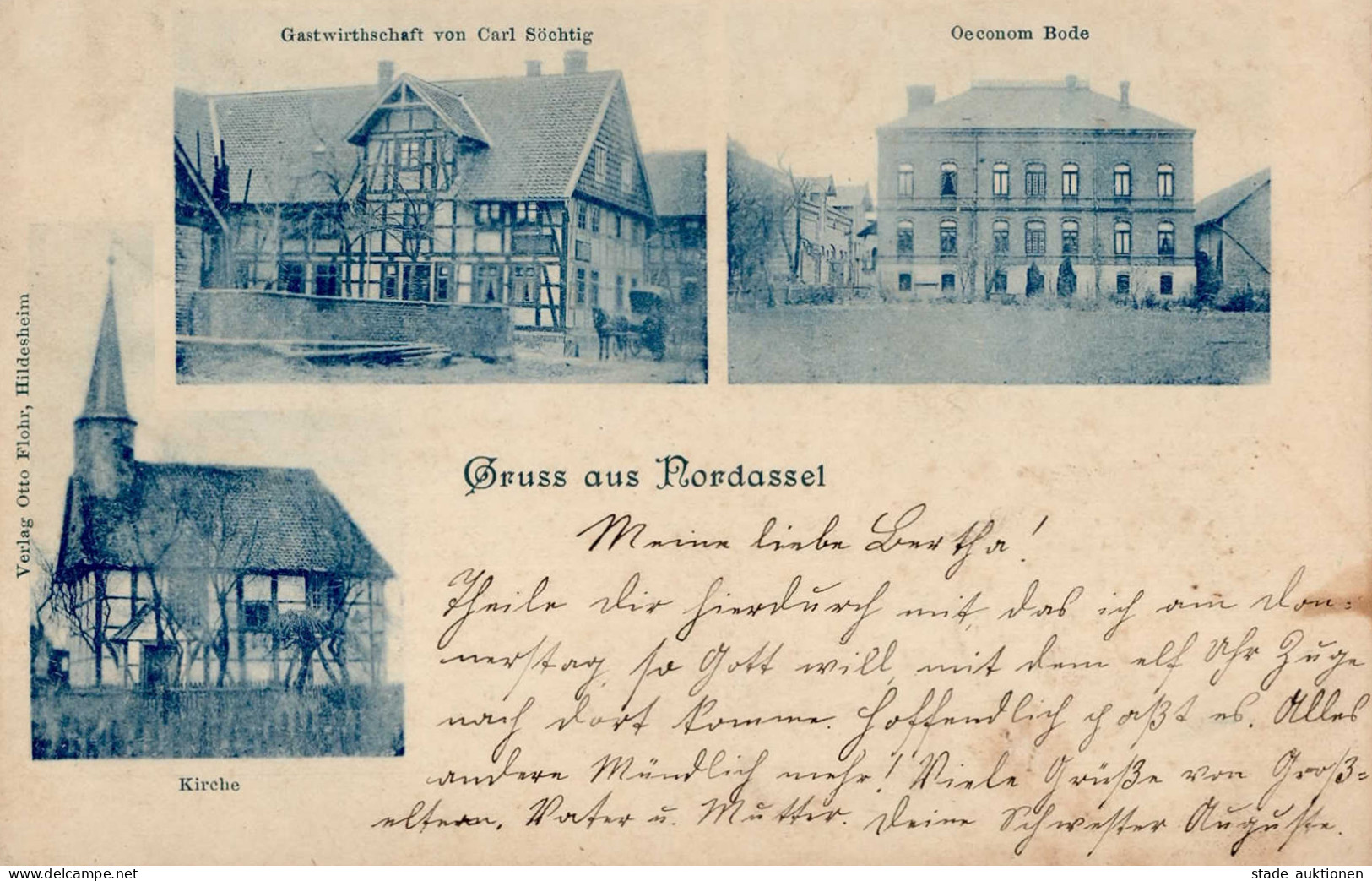 Nordassel (3322) Gasthaus Söchtig 1900 II (Stauchungen) - Other & Unclassified